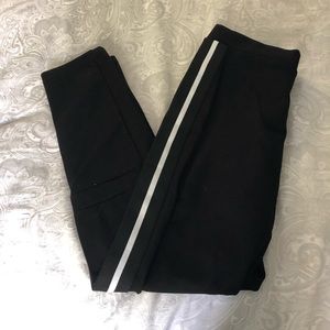 Zara black pants w/ tuxedo stripe size L